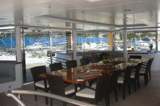 Yacht NOMAD - Upper Deck Al Fresco Dining